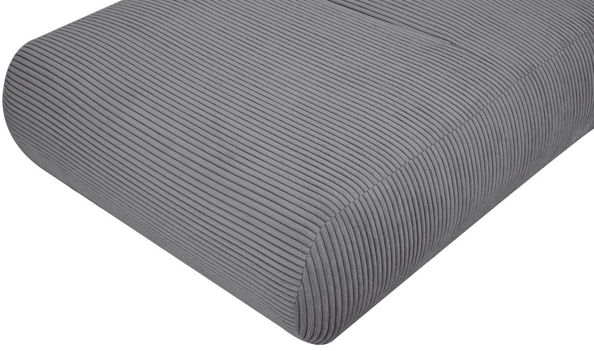 Fotelj Luna, Siva, Funkcija Ležišča - siva, Design, tekstil (81/88/160cm) - Livetastic