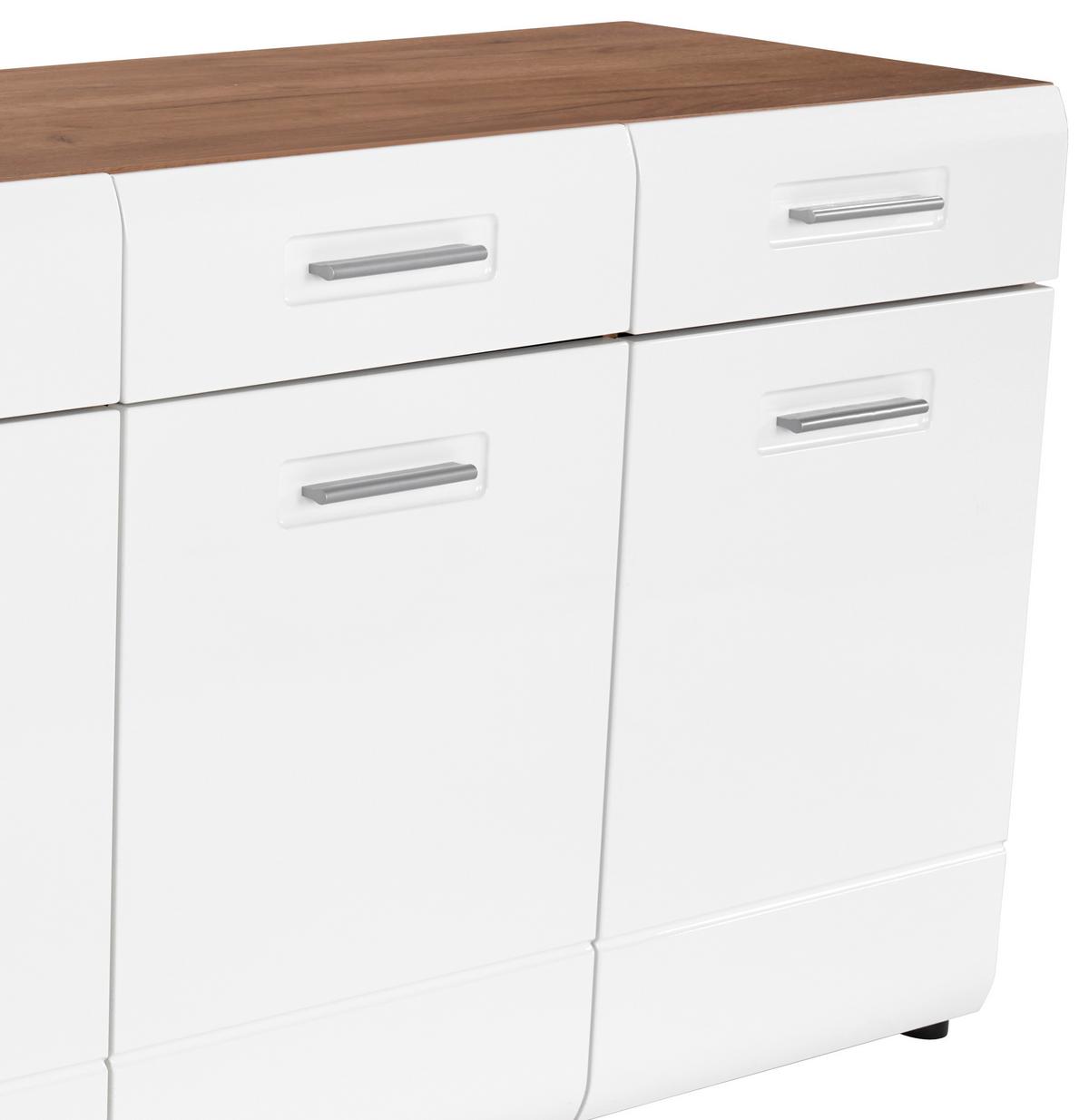 Komoda Avensis - barve kroma/črna, Moderno, umetna masa/leseni material (150/82,6/43,1cm) - Mömax