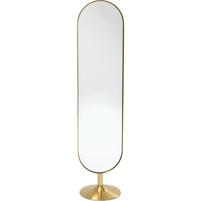 LUSTRO STOJĄCE CURVE KARE DESIGN - kolor złoty, Design, metal/szkło (40/170/40cm) - Kare-Design