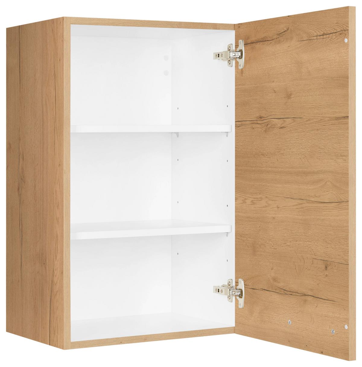 Küchenoberschrank Structura Eiche - Eichefarben/Schwarz, MODERN, Holzwerkstoff/Metall (45/72/35cm) - Nobilia