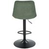 TABOURET DE BAR NINO - vert/noir, MODERN, métal/textile (46cm) - Mömax
