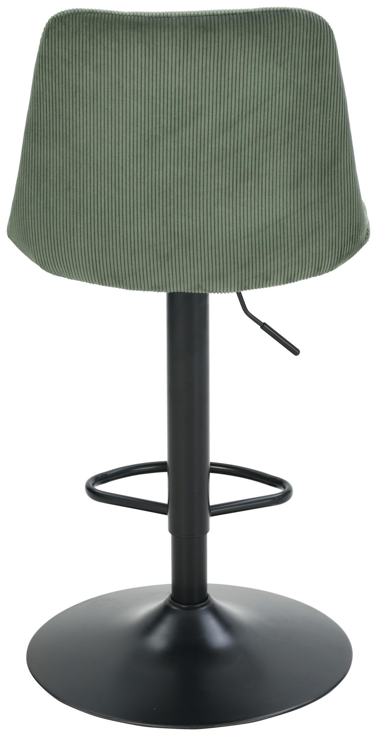 Taburet de bar NINO - verde/negru, Modern, lemn/metal (46/116/96/53cm) - Based