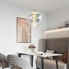 HÄNGLAMPA RENI - champagne/multicolor, Modern, metall/glas (40/120cm)