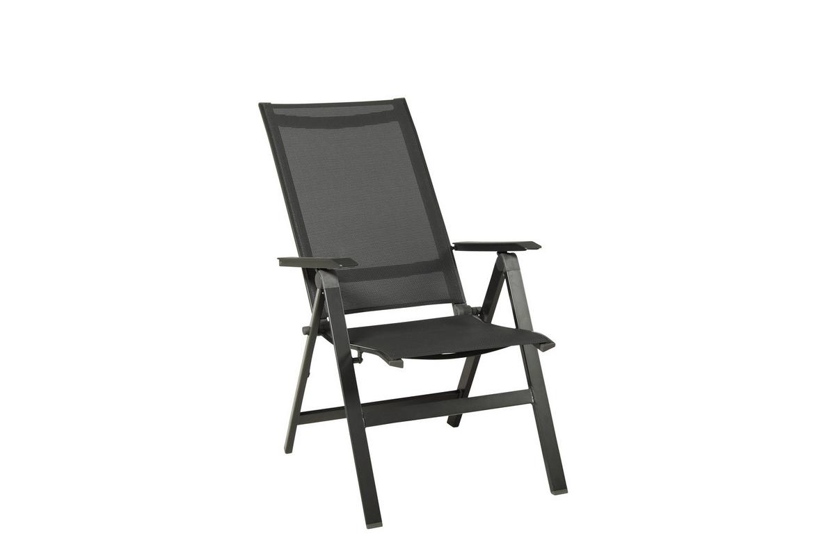 Gartengarnitur Urban 5-Teilig Metall/Textil/Holzwerkstoff - Schieferfarben/Anthrazit, Basics, Holzwerkstoff/Textil (180/98/74cm) - Acamp