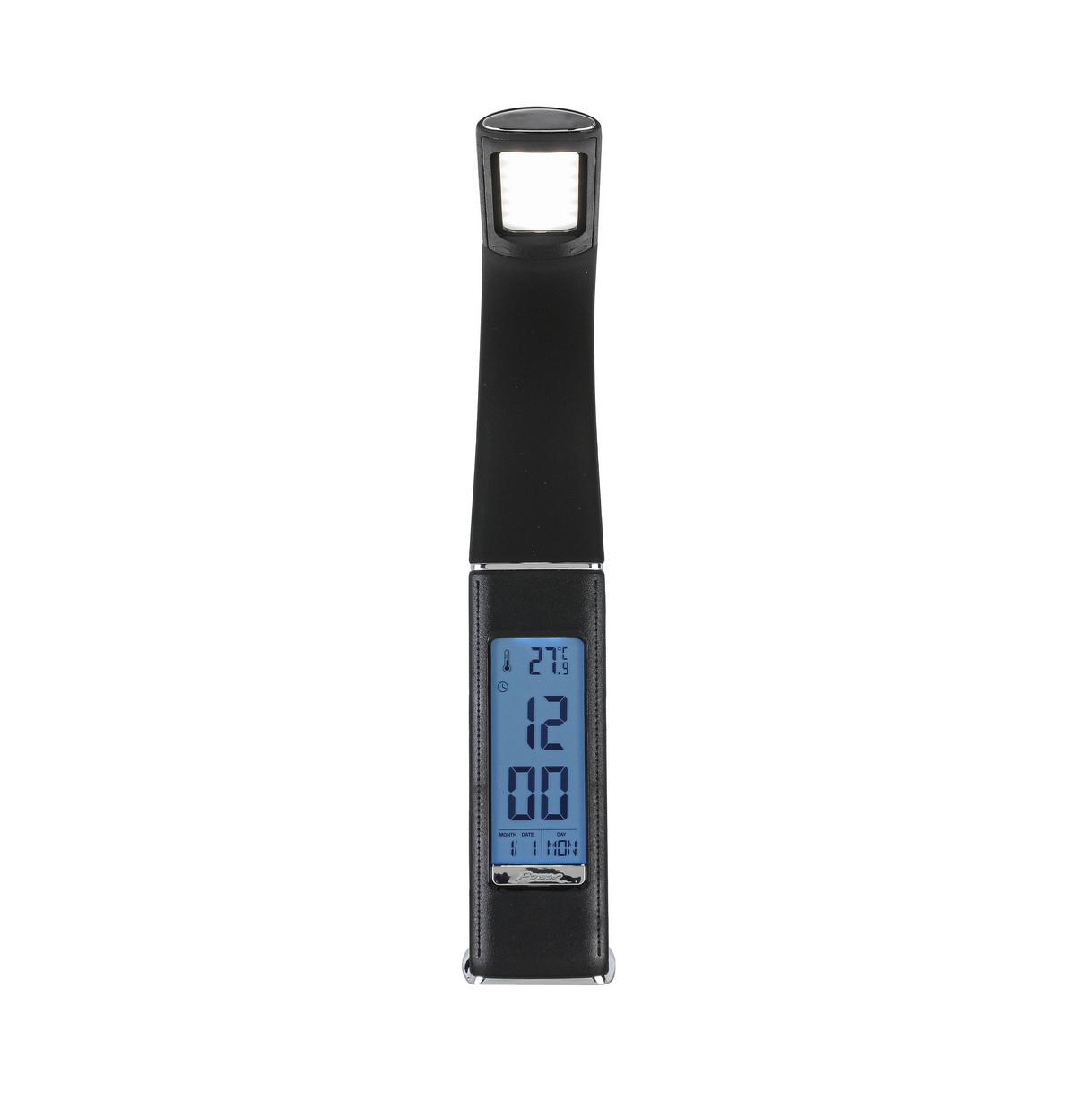 LED-Schreibtischleuchte Freddy 1 max. 5,5 Watt - Chromfarben/Schwarz, MODERN, Kunststoff/Metall (9,5/6,5/max 50cm) - Mömax