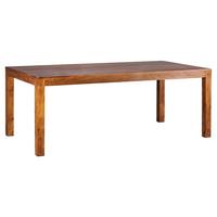 Jedilna Miza Mumbai, Pravi Les - barve indijskega rožnega lesa, Moderno, les (200/100/76cm) - MID.YOU