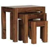 Set Mizic Mumbai - barve indijskega rožnega lesa, Design, les (37/35/37cm) - MID.YOU