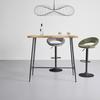 BARBORD STUARD 1 - svart/naturfärgad, Modern, metall/trämaterial (115/108/60cm) - Mömax