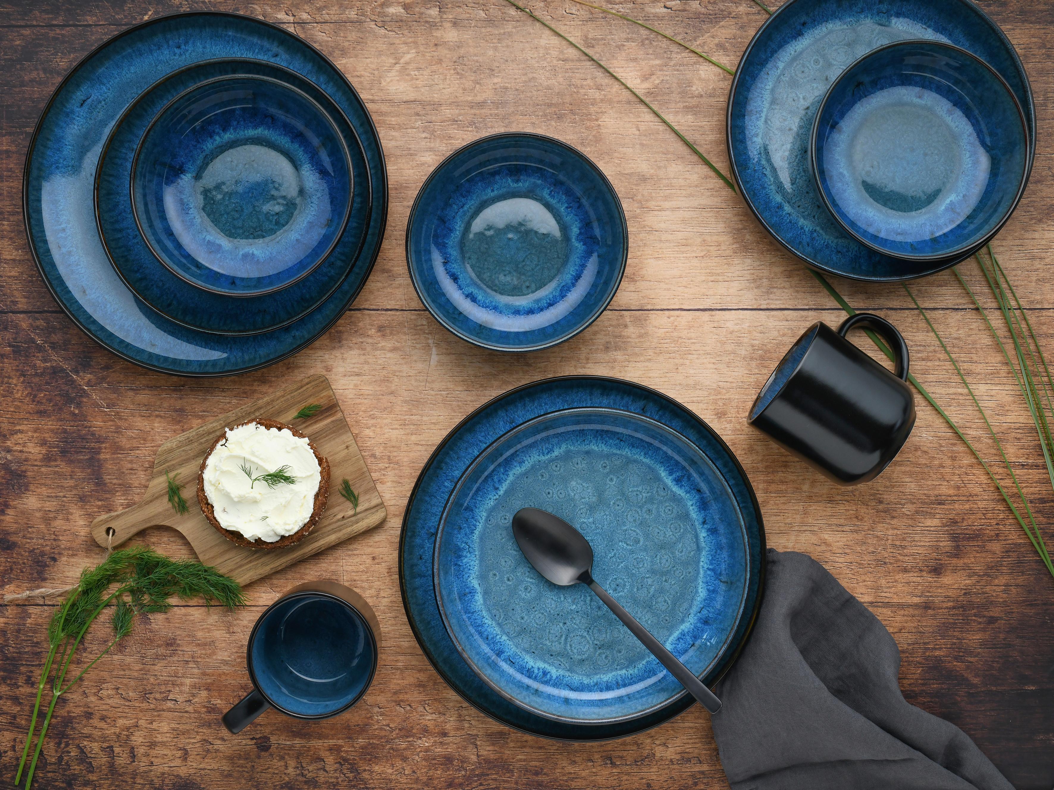 Kombinirani Servis Nordic Fjord Blue, 30-Delni - modra, Trend, keramika (58/45/33null) - Creatable