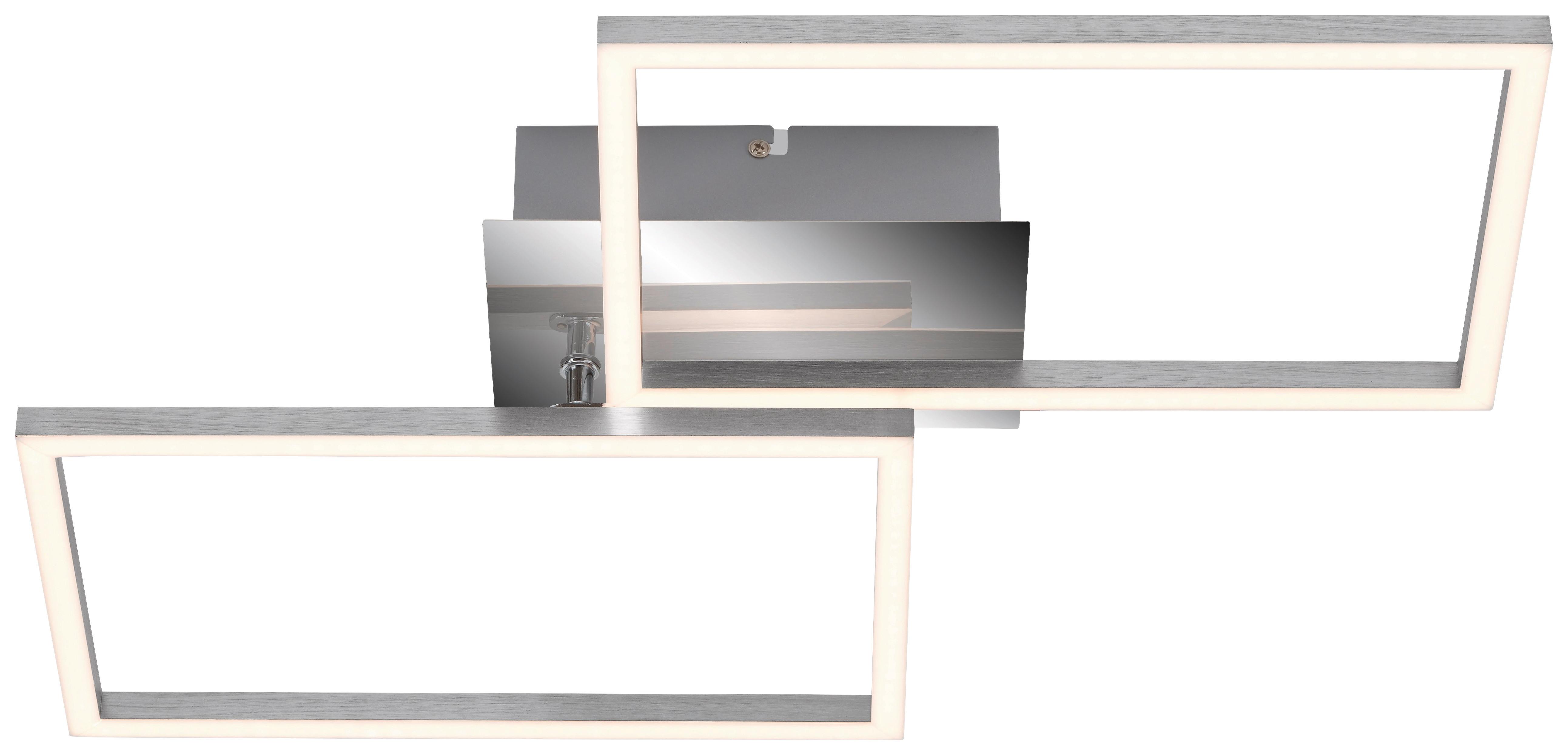 LED-Deckenleuchte Ölo max. 30 Watt - Chromfarben/Alufarben, ROMANTIK / LANDHAUS, Kunststoff/Metall (50/38,8/8cm) - Mömax