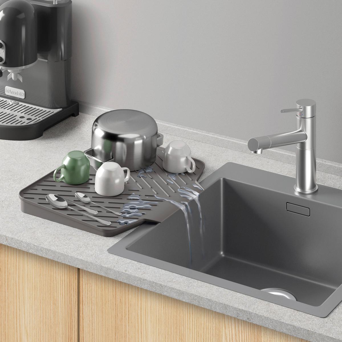 Csepegtetőtálca Gravity-Duo - szürke, műanyag (40/33cm) - Metaltex