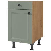 Schubkastenunterschrank Cascada Grün - Eichefarben/Schwarz, MODERN, Holzwerkstoff/Metall (45/87/56cm) - Nobilia
