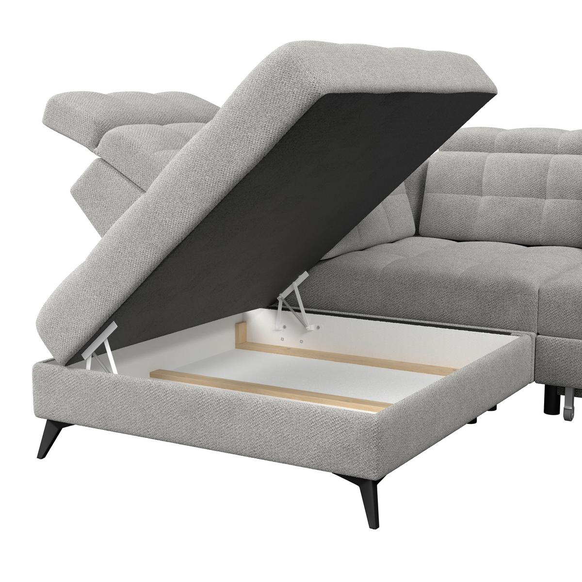 Coltar BARLETTA - gri deschis, Romantik / Landhaus, textil (228/289cm) - Luca Bessoni