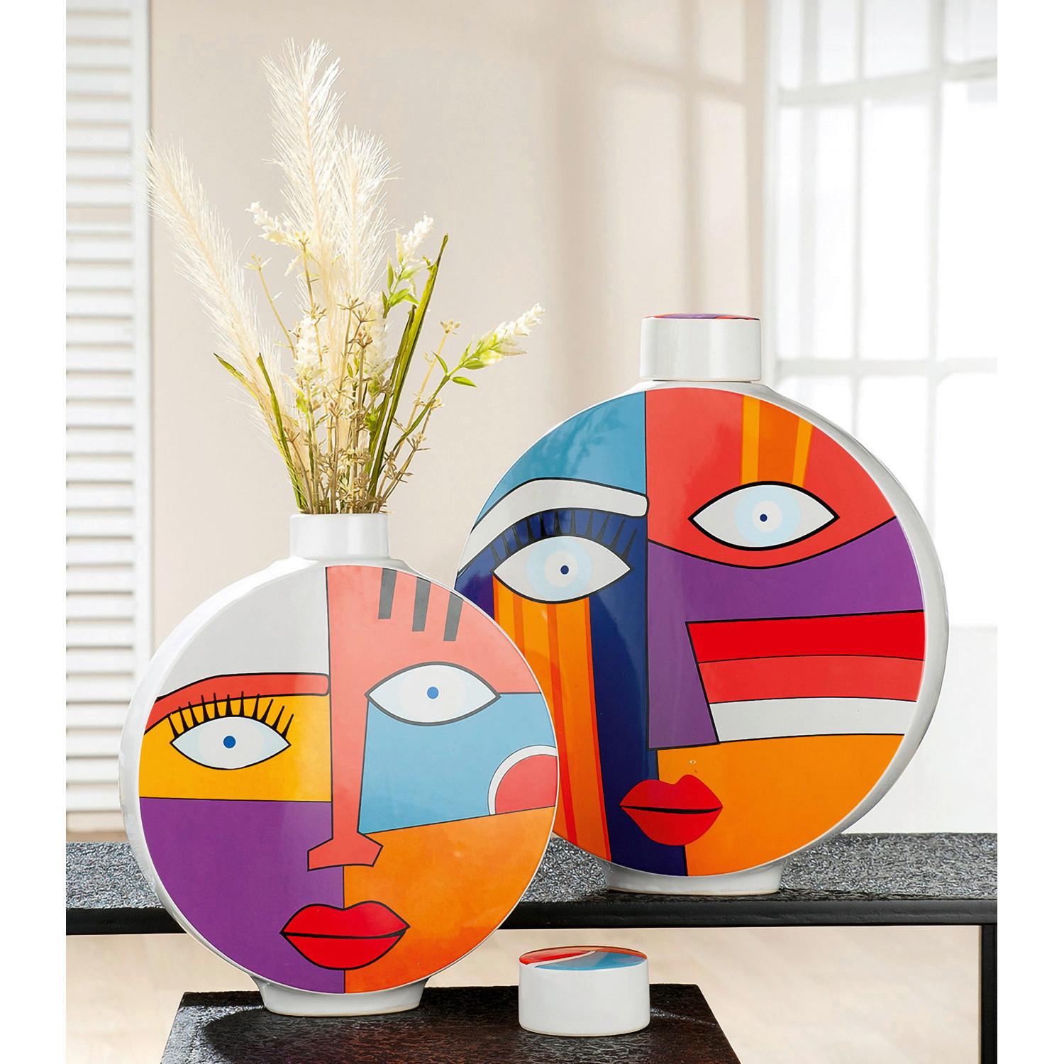 Vase Multicolor - Multicolor, Basics, Keramik (24/29,5/7,5cm)