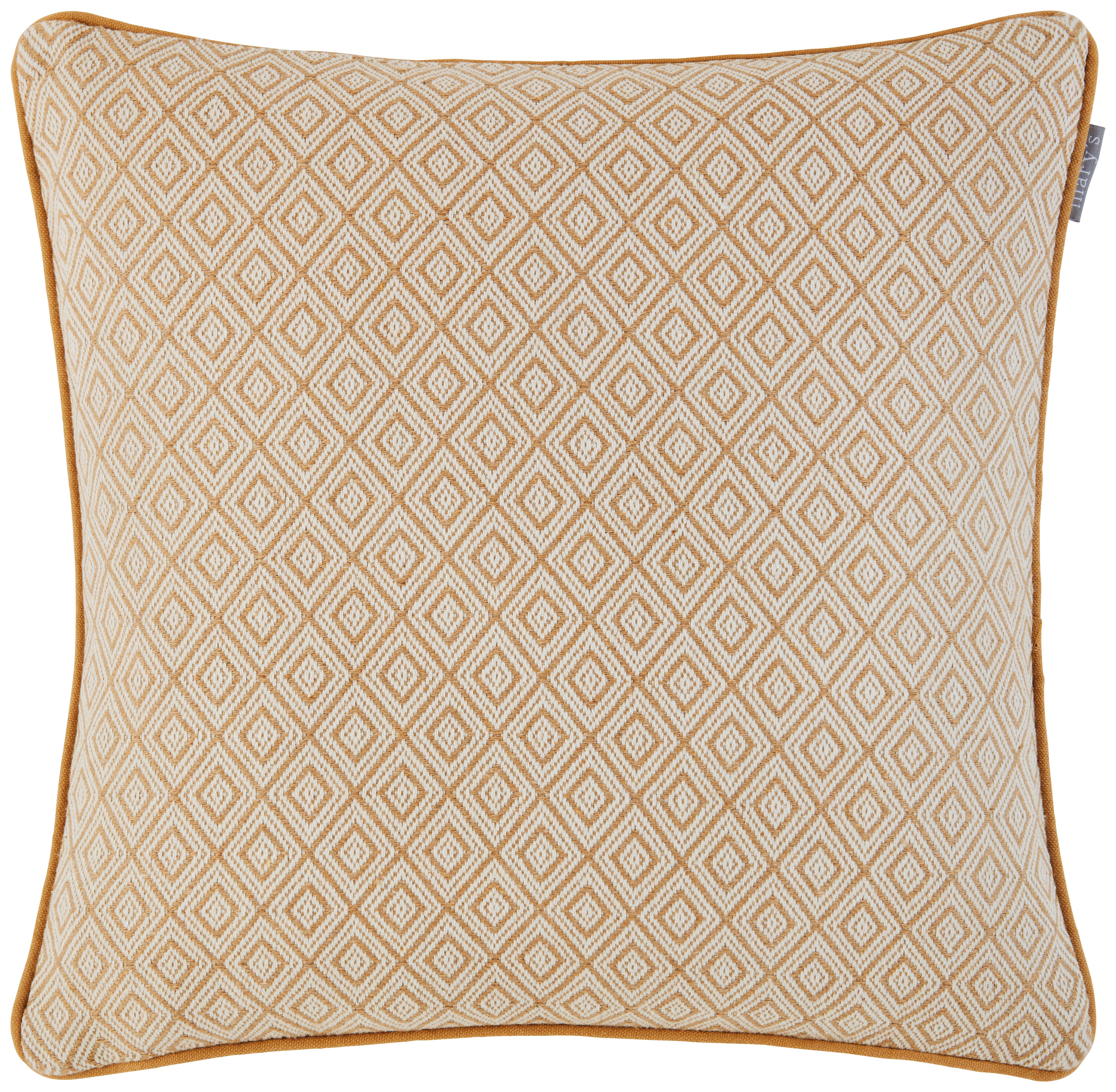 Zierkissen Gabrielle in Beige/Hellgelb ca. 45x45cm - Beige/Hellgelb, MODERN, Textil (45/45cm) - Mary's