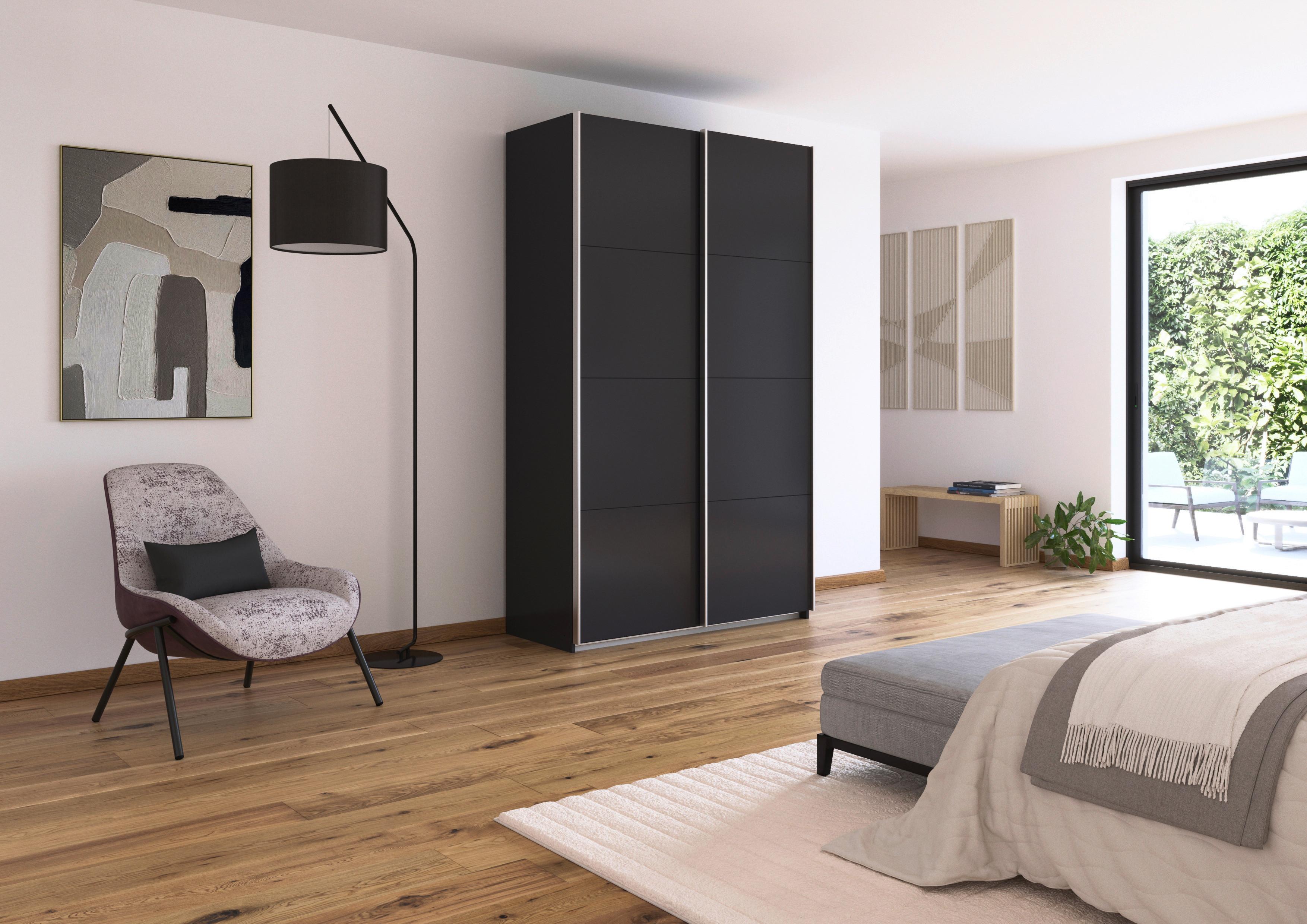 DULAP USI CULISANTE FELDKIRCH - antracit, Modern, material pe bază de lemn (136/229/62cm)