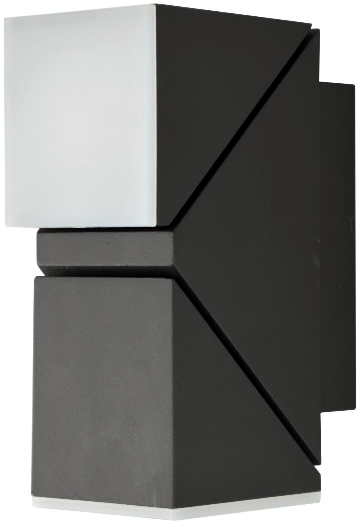 Außenwandleuchte Lyra Anthrazit max. 12 Watt - Anthrazit, Design, Kunststoff/Metall (6,2/15,6/8,3cm)