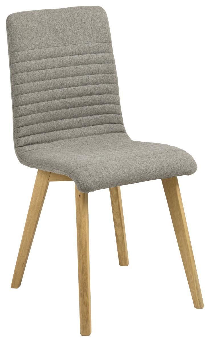 KRZESŁO AROSA -PO- - kolor dębowy/jasnoszary, Lifestyle, drewno/tkanina (42/90/43cm) - Livetastic
