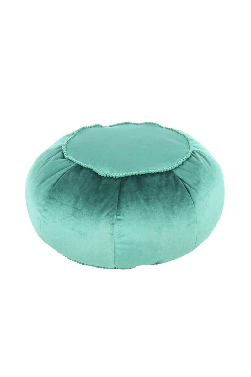 POUF Pouf Taj Mahal DxH:: 65x35 cm - Grün, MODERN, Textil (65/35/65cm) - Kayoom