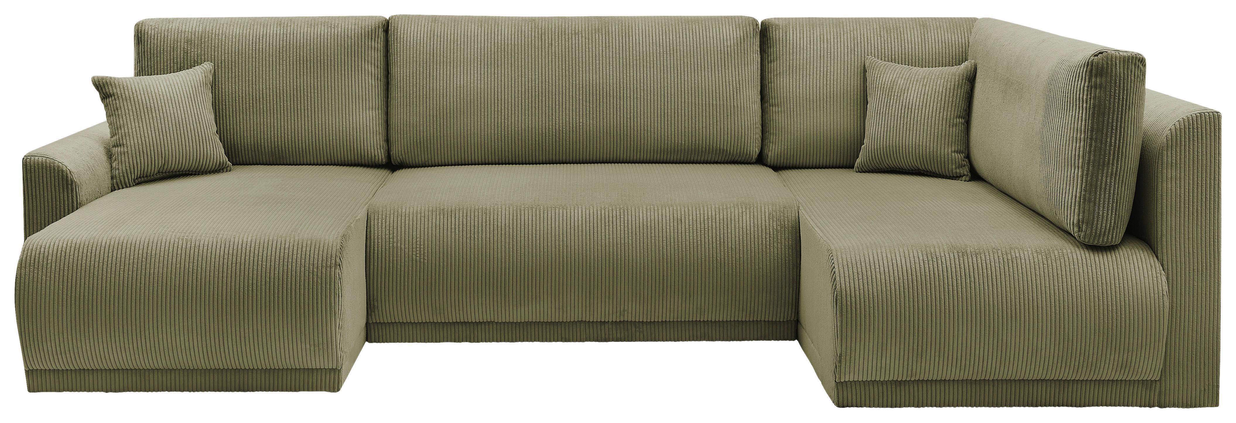 Kutna Garnitura Kim - maslinasto zelena, Moderno, drvo (146/313/160cm) - Modern Living