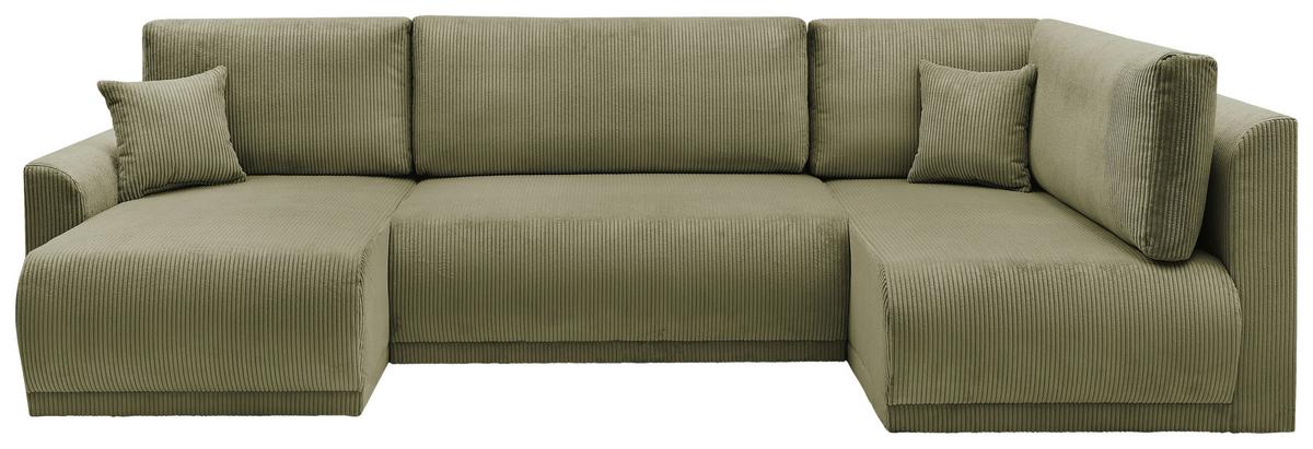 Kutna Garnitura Kim - maslinasto zelena, Moderno, drvo (146/313/160cm) - Modern Living