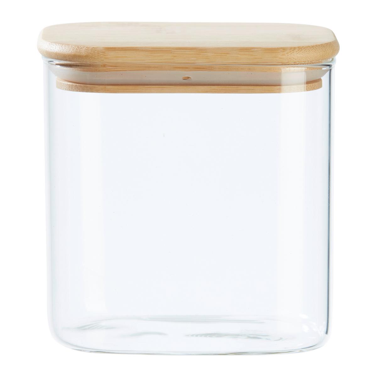 Posoda Za Shranjevanje Haldor - Ca. 0,8l - naravne barve/prozorno, Konvencionalno, umetna masa/steklo (12,1/8,3/12,5cm) - Mömax