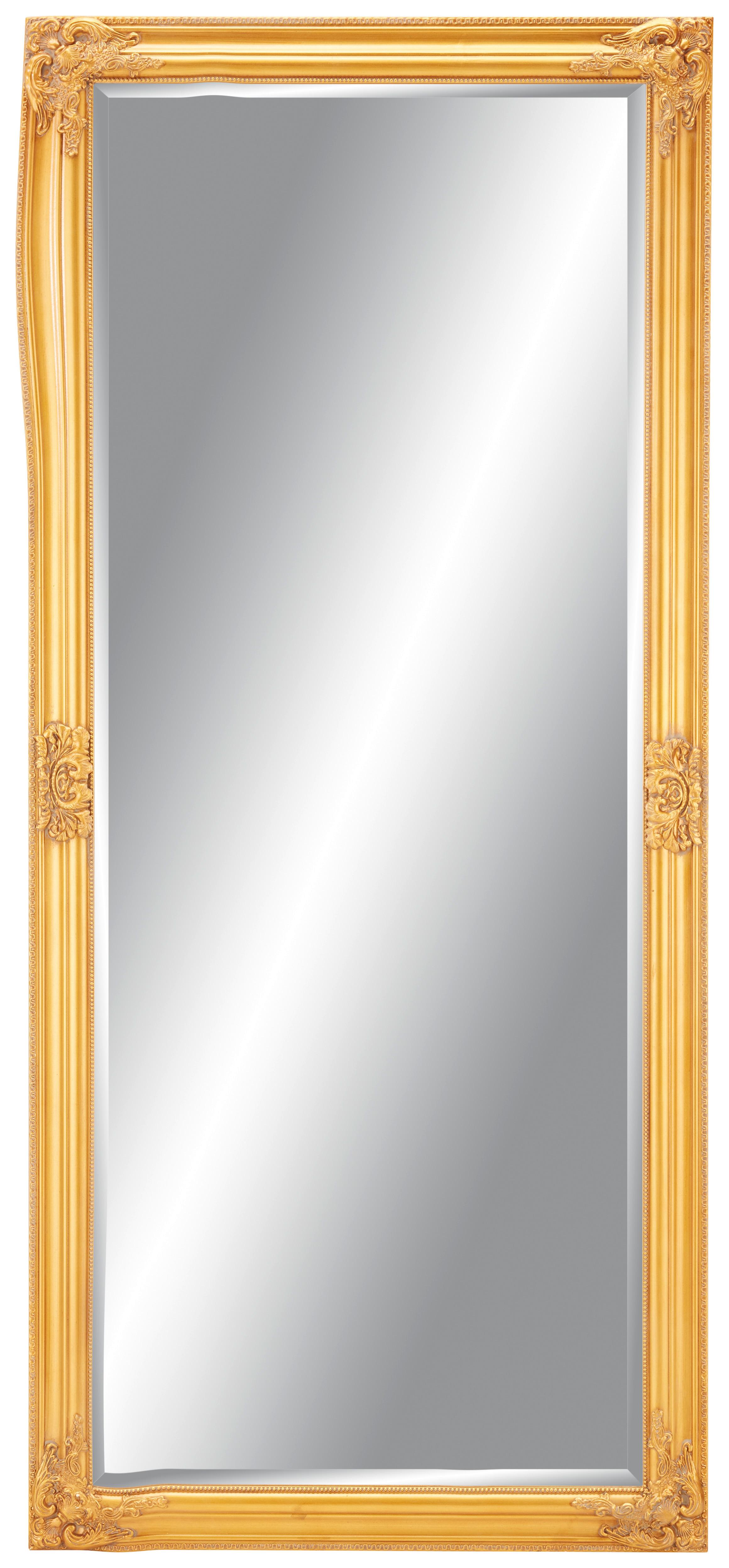 Stensko Ogledalo Barock - zlata/srebrna, Moderno, steklo/les (72/162/3cm) - Modern Living