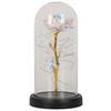 LED-DEKORATIONSLAMPA FLOWI - svart/transparent, Modern, plast (11/21cm) - Mömax