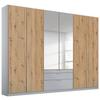 DULAP USI ROTATIVE ALABAMA - argintiu/gri deschis, Modern, material pe bază de lemn (271/229/54cm) - Modern Living