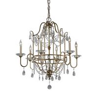 Luster Gianna Fe-Gianna6 - srebrne boje, Basics, staklo/metal (66.7/85cm) - Elstead Lighting