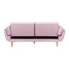 BÄDDSOFFA CORA - rosa/naturfärgad, Modern, trä/textil (214/92/81cm) - Bessagi Home