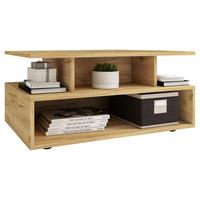 Klubska Miza Esila, Hrast - črna/medeni hrast, Moderno, umetna masa/leseni material (80/50/40cm) - MID.YOU