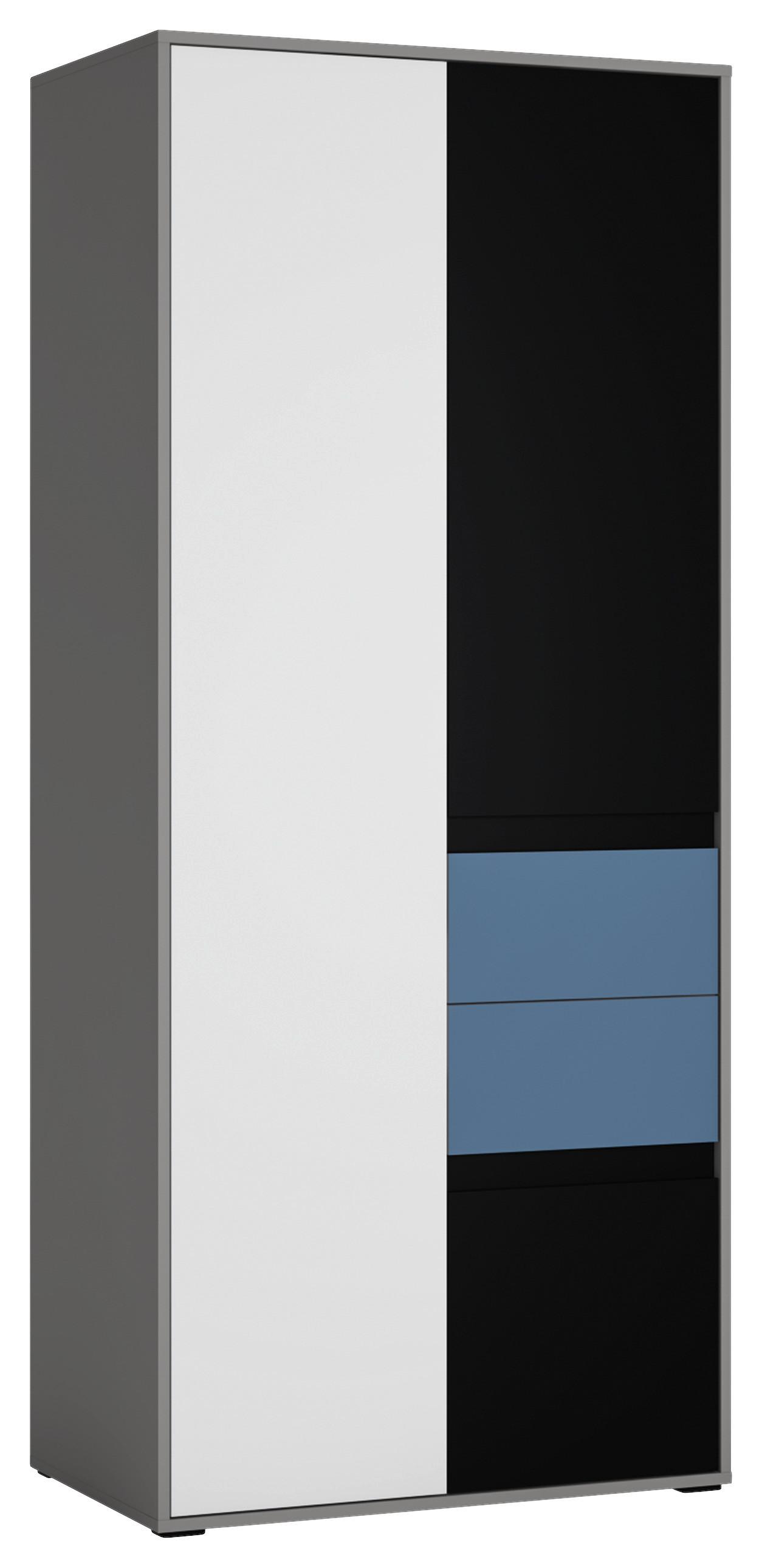 Ormar S Klasičnim Vratima Laser - bijela/siva, Moderno, drvni materijal (83,7/197/54cm) - Modern Living