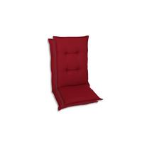Sesselauflagenset Kirschrot, 2-teilig - Kirschrot, Basics, Textil (50/7/120cm)