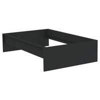 Bettrahmen Unit 120 in Anthrazit - Anthrazit, Konventionell, Holzwerkstoff (120/200cm) - Based
