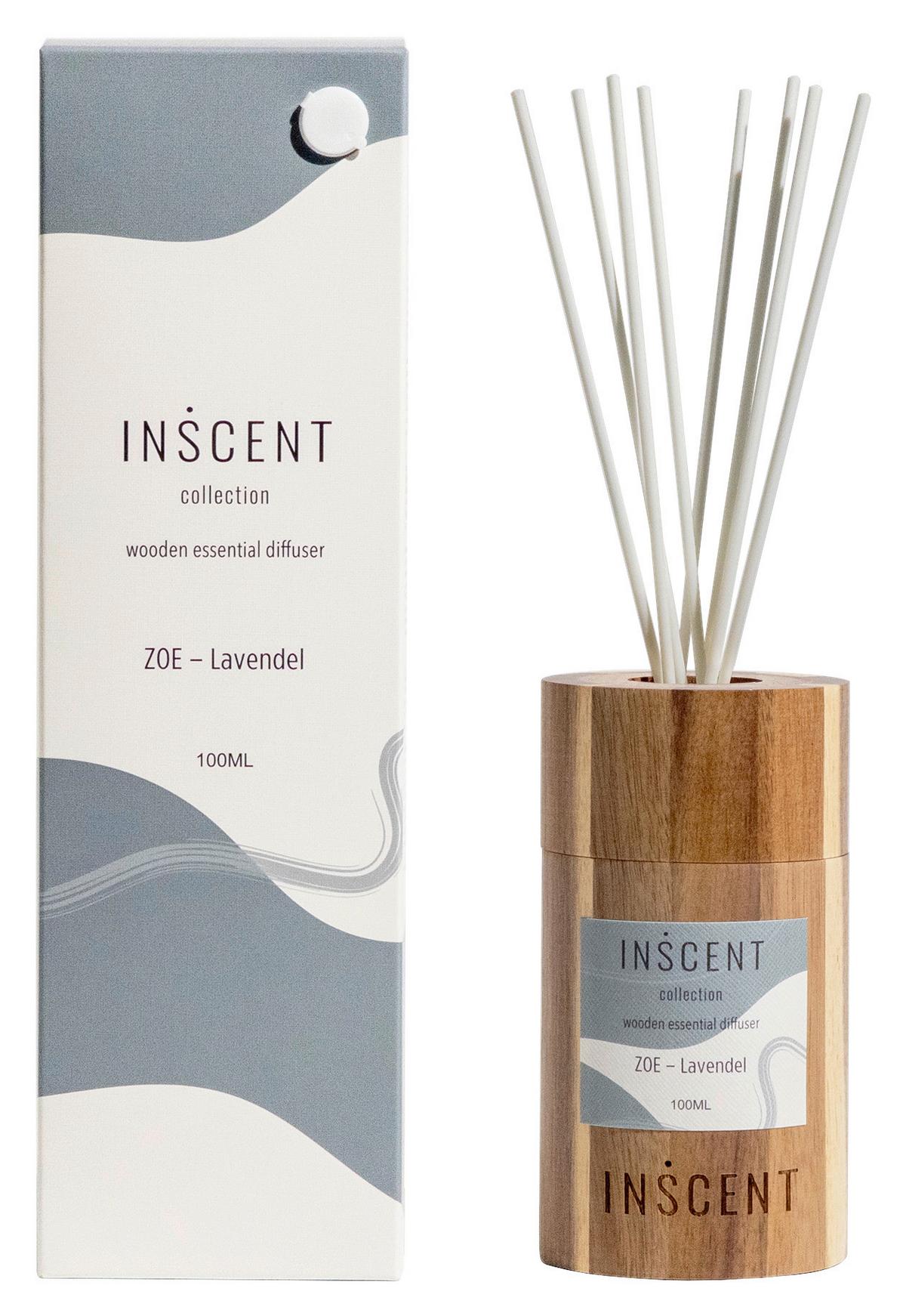 Diffuser Zoe diverse Düfte - Champagner/Pastellblau, MODERN, Glas/Holz (100ml) - Mömax