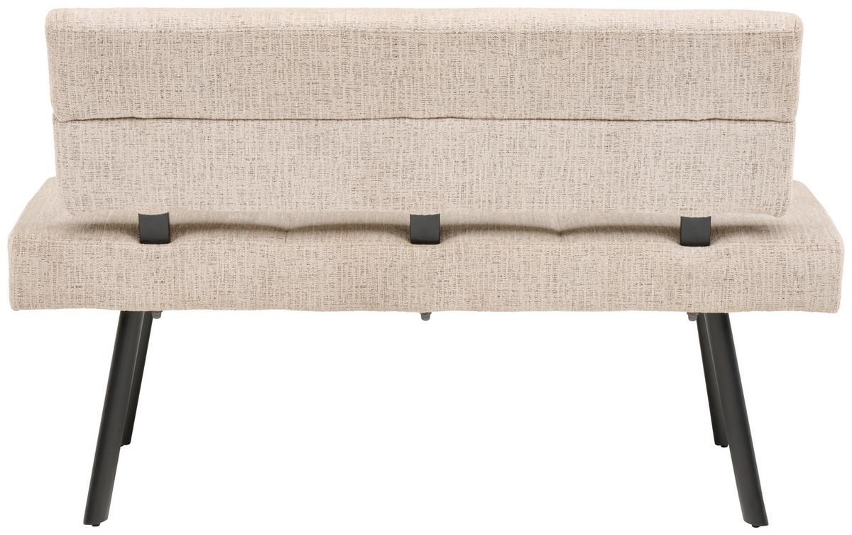 ŁAWKA PAROS - beżowy/czarny, Konventionell, metal/tkanina (140/88/62cm) - Livetastic