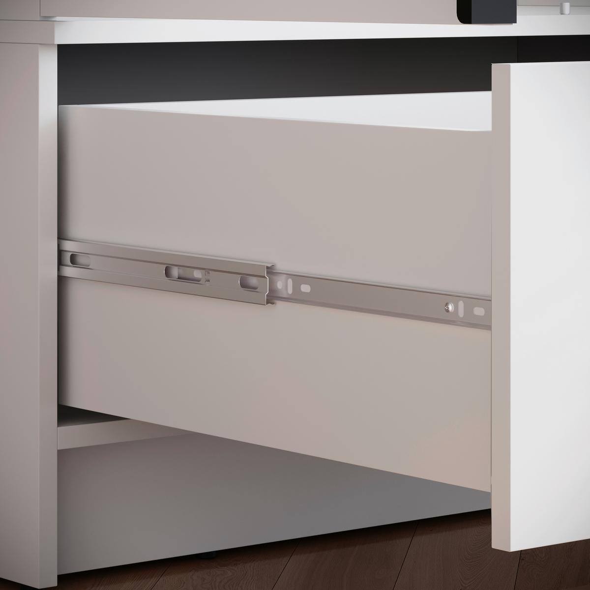 Omara Za Oblačila Spirit, Bela - črna/bela, Konvencionalno, kovina/leseni material (134,5/192,9/51cm) - P & B