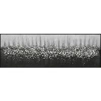 Leinwandbild Shiny Night Grau/schwarz/weiss Ca.152x52cm - Weiss/Schwarz, Modern, Holz/Kunststoff (152/52/4,5cm) - Mömax