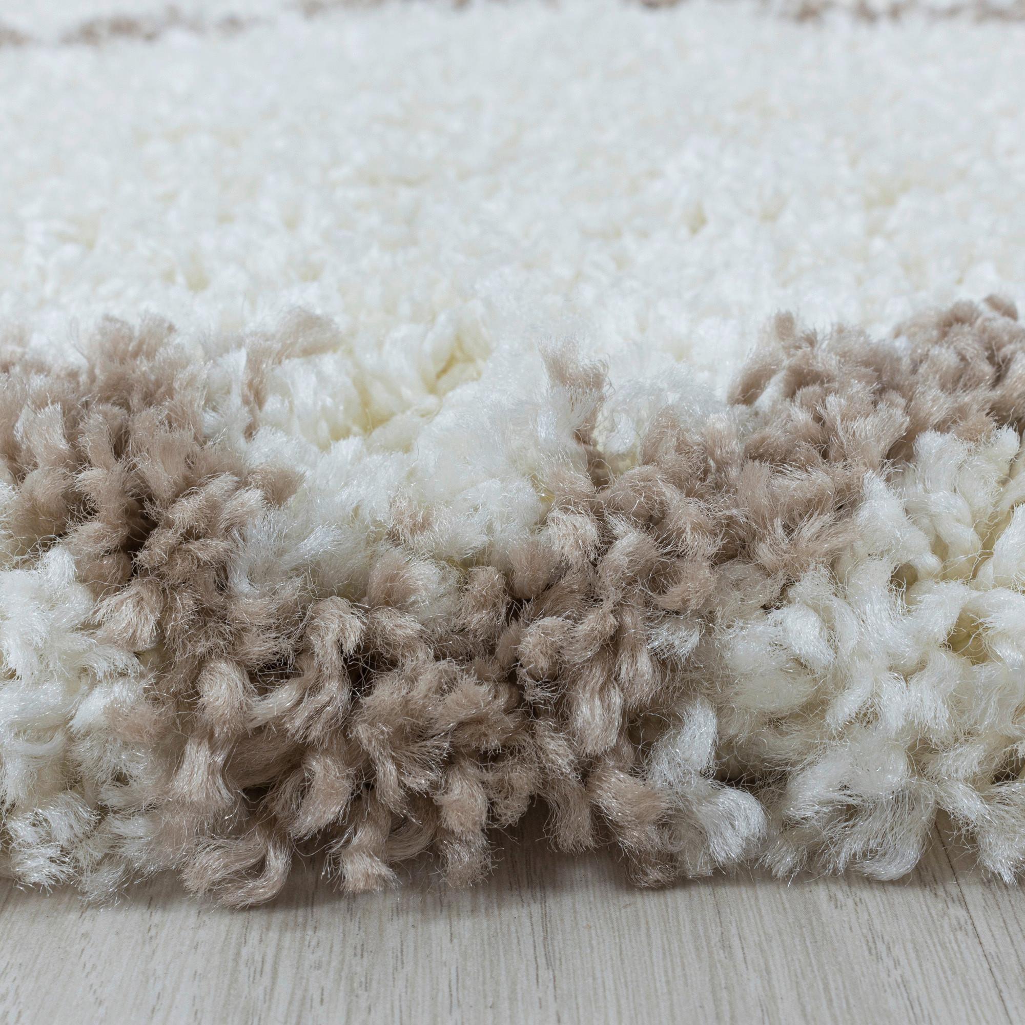 Preproga Z Visokim Florom Alvor, Krem, Ø 200cm - krem barve, Basics, tekstil (200cm)