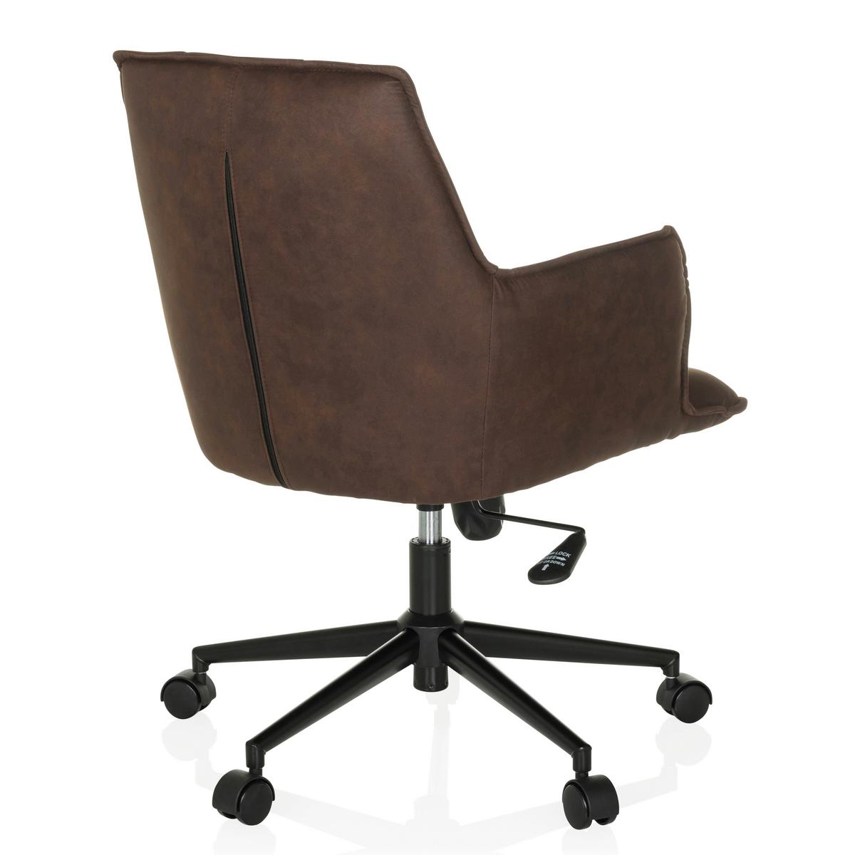 Drehstuhl Solao Life Dunkelbraun - Dunkelbraun/Schwarz, MODERN, Kunststoff/Textil (54/85/70cm) - MID.YOU