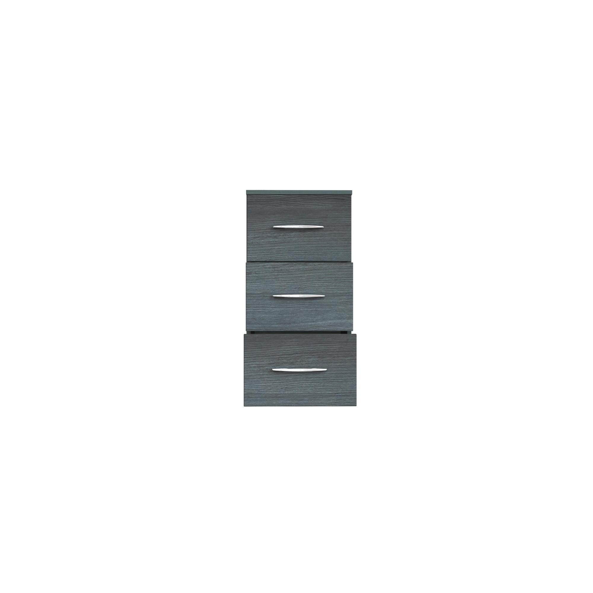 Unterschrank Florida in Graphitfarben - Chromfarben/Silbereichenfarben, MODERN, Holzwerkstoff/Metall (40/79/35cm)