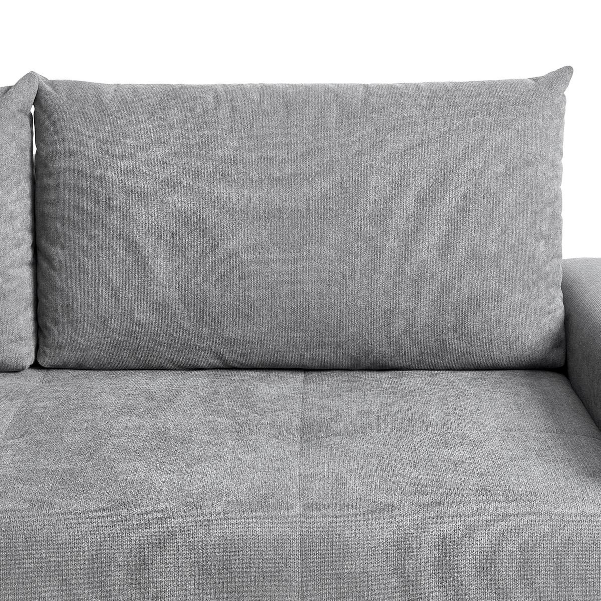 Sedežna Garnitura Adriano, Siva, Ležišče, Predal - siva/črna, Moderno, tekstil (313/91/217cm) - Mömax