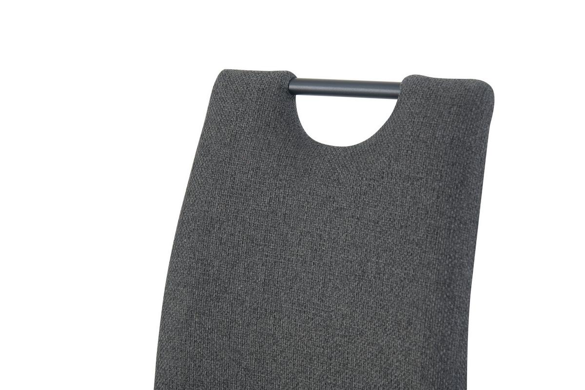 SCHWINGSTUHL-SET HANNA - Anthrazit/Schwarz, Modern, Textil/Metall (43/98/59cm) - MID.YOU