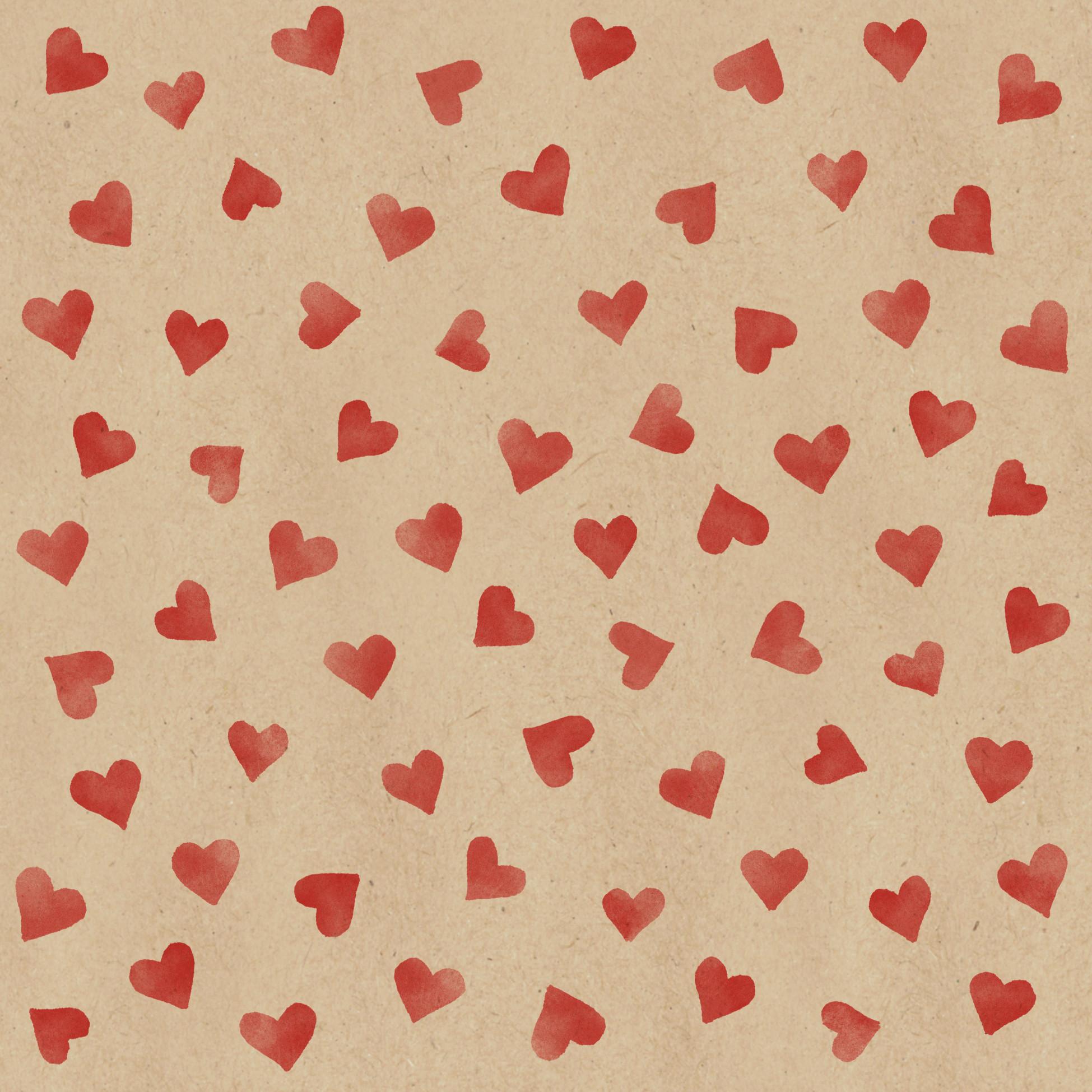 Serviette By Nature in Hellbraun ca. 33x33cm - Hellbraun/Rot, Modern, Papier (33/33cm)