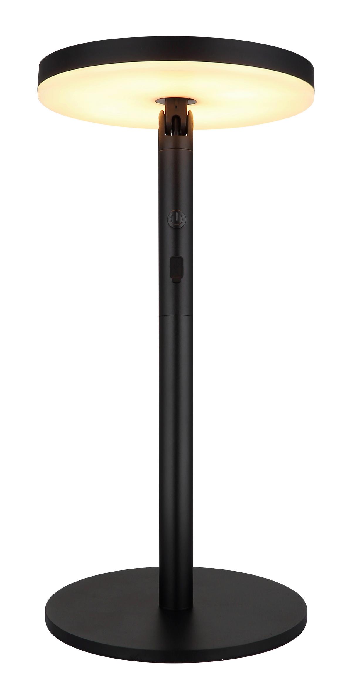 Solarleuchte 36508  Solar - Opal/Schwarz, Design, Kunststoff/Metall (23/145cm) - Globo