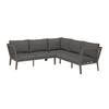 LOUNGEGRUPP MALOU - mörkgrå/antracit, Modern, metall/textil (218/68/76,5cm) - Bessagi Garden