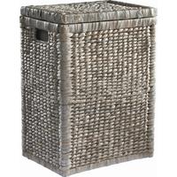 Wäschekorb TOBI I - Weiß, ROMANTIK / LANDHAUS, Naturmaterialien/Holz (36/50/26cm) - Zandiara