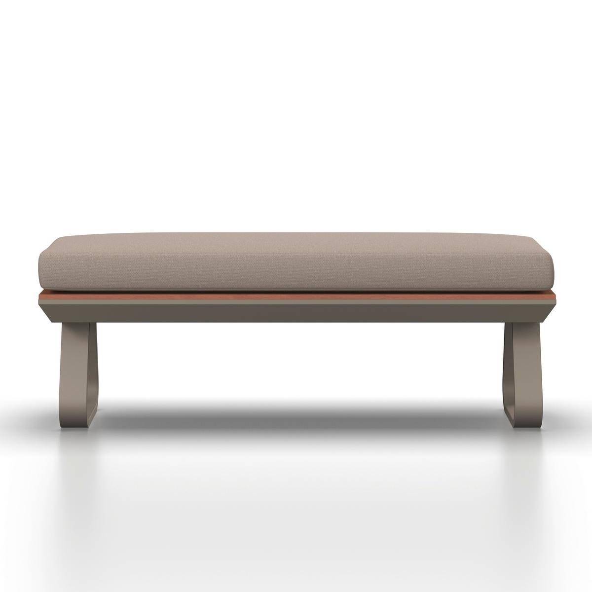 Dining-Loungeset Emma Creme Outdoorstoff/Polywood+Abd. - Creme/Hellgrau, MODERN, Kunststoff/Textil (248/318/72cm) - Bessagi Garden