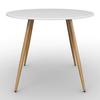 MATBORD JOHN - vit/ekfärgad, Modern, metall/trämaterial (100/75cm) - Bessagi Home